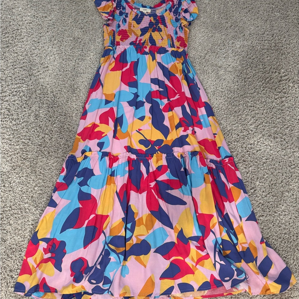 Vibrant Multicolor Casual Maxi Dress